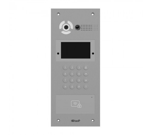 Багатоабонентська гібрідна панель виклику Bas-IP AA-07HFBI silver з додатковою аналоговою камерою Багатоабонентська гібрідна панель виклику Bas-IP AA-07HFBI silver з додатковою аналоговою камерою
