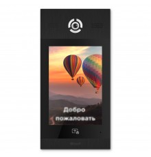 Багатоабонентська IP панель виклику Bas-IP AA-14FBIS (black) з розпізнаванням облич і зчитувачем UKEY для IP-домофонів