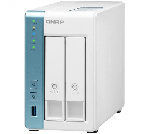 Система зберігання даних QNAP TS-231P3-4G з 2 відсіками для дисків, 4GB RAM, настільне виконання Система зберігання даних QNAP TS-231P3-4G з 2 відсіками для дисків, 4GB RAM, настільне виконання
