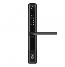 Розумний дверний біометричний замок SEVEN LOCK SL-7762BF black (врізна частина 3585)