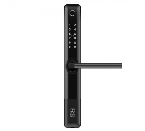 Розумний дверний біометричний замок SEVEN LOCK SL-7762BF black (врізна частина 3585) Розумний дверний біометричний замок SEVEN LOCK SL-7762BF black (врізна частина 3585)