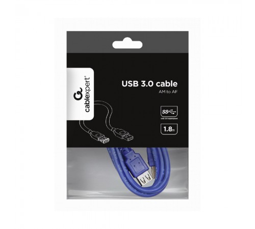 Кабель Cablexpert USB 3.0 (CCP-USB3-AMAF-6) USB подовжувач 1.8 м Кабель Cablexpert USB 3.0 (CCP-USB3-AMAF-6) USB подовжувач 1.8 м