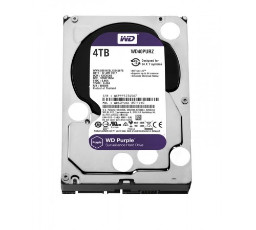 Жорсткий диск 4TB Western Digital WD40PURZ для відеоспостереження Жорсткий диск 4TB Western Digital WD40PURZ для відеоспостереження