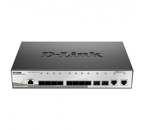 Комутатор D-Link DGS-1210-12TS/ME 10xSFP(1G), 2x1GE керований Комутатор D-Link DGS-1210-12TS/ME 10xSFP(1G), 2x1GE керований