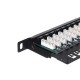 Патч-панель Hypernet 24 порти UTP 0.5U кат. 5е 19" PP-UTP24-WMR-05U