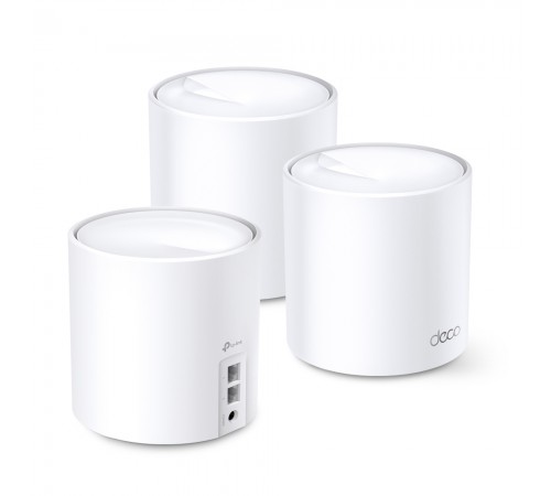 Домашня Mesh Wi-Fi система TP-LINK DECO X20 3PK AX1800 1xGE LAN 1xGE WAN MU-MIMO OFDMA (DECO-X20-3-PACK) Домашня Mesh Wi-Fi система TP-LINK DECO X20 3PK AX1800 1xGE LAN 1xGE WAN MU-MIMO OFDMA (DECO-X20-3-PACK)