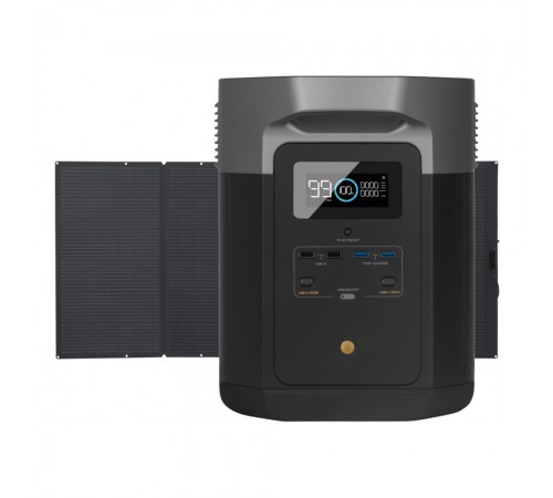 Комплект EcoFlow DELTA Max (2000) + 400W Solar Panel зарядна станція та сонячна панель Комплект EcoFlow DELTA Max (2000) + 400W Solar Panel зарядна станція та сонячна панель