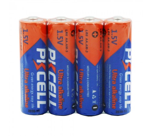 Батарейка PKCELL Ultra Alkaline AA LR6 1.5V, 4шт./плівка Батарейка PKCELL Ultra Alkaline AA LR6 1.5V, 4шт./плівка