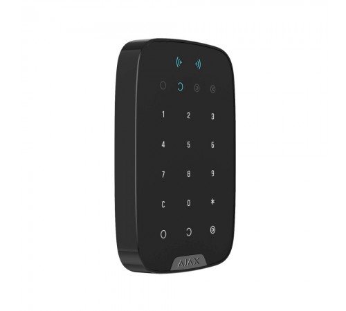 Бездротова сенсорна клавіатура Ajax Keypad Plus (8EU) UA black зі зчитувачем карток Pass і брелоків Tag Бездротова сенсорна клавіатура Ajax Keypad Plus (8EU) UA black зі зчитувачем карток Pass і брелоків Tag