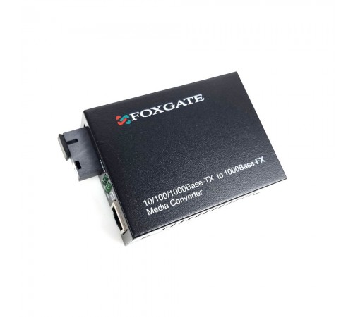 Медіаконвертер FoxGate EC-Q-1G-1SM-1550nm-20 км Медіаконвертер FoxGate EC-Q-1G-1SM-1550nm-20 км