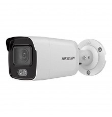 IP-відеокамера 4 Мп Hikvision DS-2CD2047G2-LU(C) (2.8mm) ColorVu з вбудованим мікрофоном і відеоаналітикою для системи відеонагляду