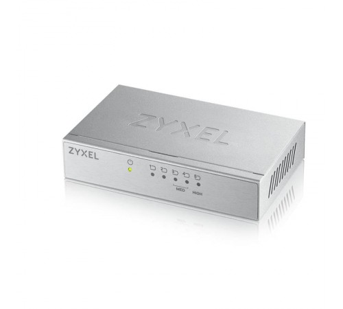 Комутатор на 5 портів ZyXEL GS-105B v3 (GS-105BV3-EU0101F) в металевому копусі Комутатор на 5 портів ZyXEL GS-105B v3 (GS-105BV3-EU0101F) в металевому копусі
