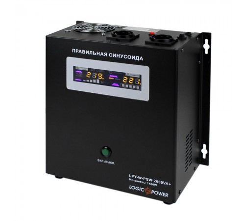Джерело безперебійного живлення Logicpower LPY-W-PSW-2000VA+ (1400W) лінійно-інтерактивне з правильною синусоїдою Джерело безперебійного живлення Logicpower LPY-W-PSW-2000VA+ (1400W) лінійно-інтерактивне з правильною синусоїдою