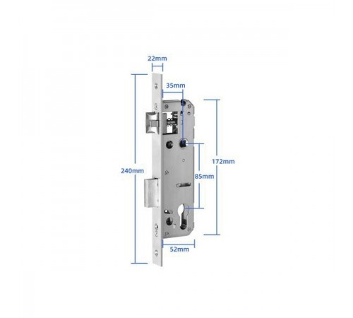 Розумний дверний біометричний замок SEVEN LOCK SL-7762BF black (врізна частина 3585) Розумний дверний біометричний замок SEVEN LOCK SL-7762BF black (врізна частина 3585)