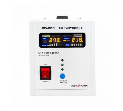 Джерело безперебійного живлення Logicpower LPY-PSW-800 ВА / 560 Вт лінійно-інтерактивне з правильною синусоїдою Джерело безперебійного живлення Logicpower LPY-PSW-800 ВА / 560 Вт лінійно-інтерактивне з правильною синусоїдою