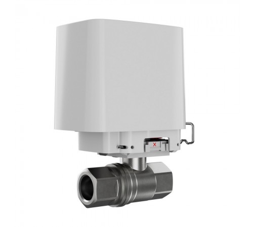 Кран перекриття води Ajax WaterStop 1/2" white з дистанційним керуванням Кран перекриття води Ajax WaterStop 1/2" white з дистанційним керуванням