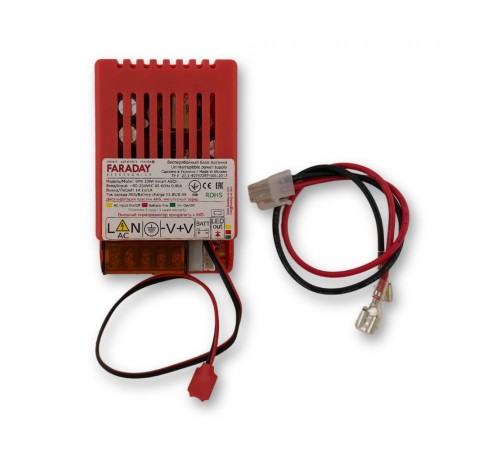 Безперебійний блок живлення Faraday Electronics UPS 20W Smart ASCH PL під акумулятор 4А/г в пластиковому корпусі Безперебійний блок живлення Faraday Electronics UPS 20W Smart ASCH PL під акумулятор 4А/г в пластиковому корпусі