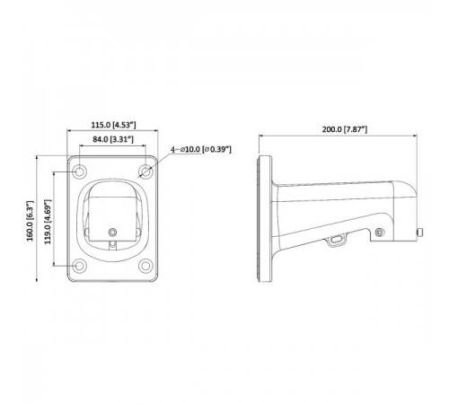 Кронштейн Dahua PFB305W Кронштейн Dahua PFB305W