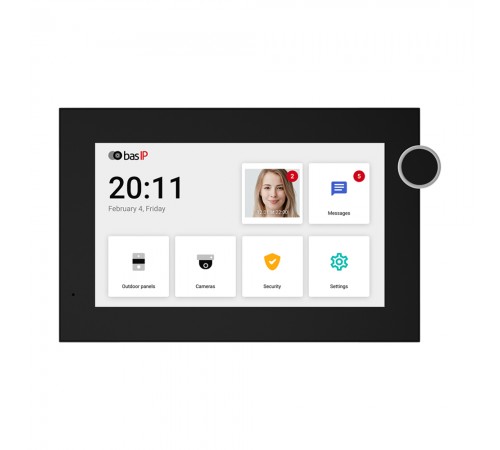 IP-відеодомофон Bas-IP AZ-07L Android 7" black з можливістю горизонтального та вертикального монтажу IP-відеодомофон Bas-IP AZ-07L Android 7" black з можливістю горизонтального та вертикального монтажу