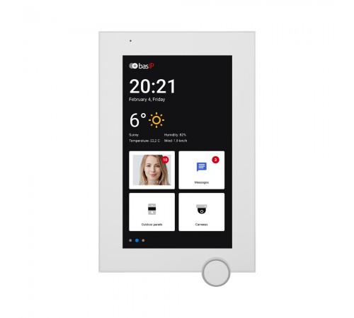 IP-відеодомофон Bas-IP AZ-07L Android 7" white з можливістю горизонтального та вертикального монтажу IP-відеодомофон Bas-IP AZ-07L Android 7" white з можливістю горизонтального та вертикального монтажу