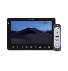 Комплект відеодомофону BCOM BD-780M Black + BCOM BT-380HR Silver