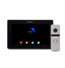 Комплект відеодомофону BCOM BT-400FHD Silver+BCOM BD-770FHD/T Black