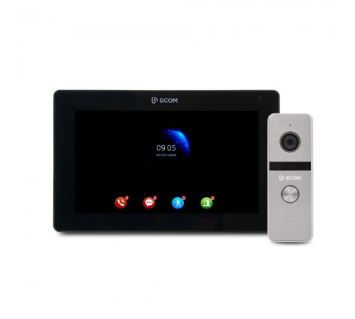 Комплект відеодомофону BCOM BT-400FHD Silver+BCOM BD-770FHD/T Black Комплект відеодомофону BCOM BT-400FHD Silver+BCOM BD-770FHD/T Black