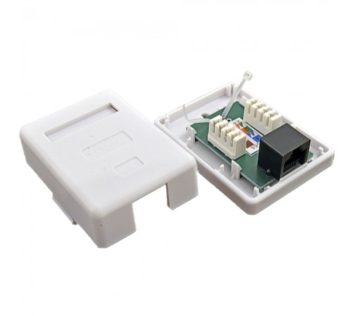 Розетка Kingda 1хRJ45 UTP біла Розетка Kingda 1хRJ45 UTP біла