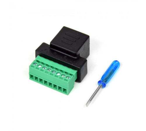 Конектор RJ45 під затискач (female) Конектор RJ45 під затискач (female)