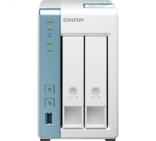 Система зберігання даних QNAP TS-231K з 2 відсіками для дисків, 1GB RAM, настільне виконання Система зберігання даних QNAP TS-231K з 2 відсіками для дисків, 1GB RAM, настільне виконання