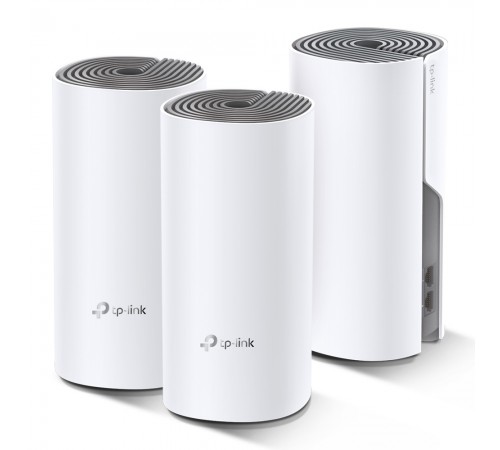 Домашня Mesh Wi-Fi система TP-LINK DECO E4 3PK AC1200 2xFE LAN/WAN MU-MIMO (DECO-E4-3-PACK) Домашня Mesh Wi-Fi система TP-LINK DECO E4 3PK AC1200 2xFE LAN/WAN MU-MIMO (DECO-E4-3-PACK)