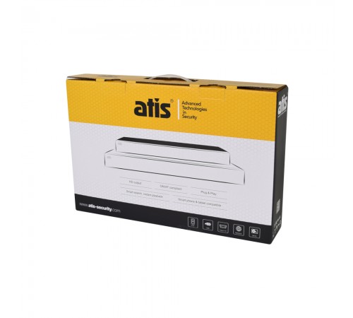 IP-відеореєстратор 4-канальний ATIS NVR 7104 Ultra з AI функціями для систем відеоспостереження IP-відеореєстратор 4-канальний ATIS NVR 7104 Ultra з AI функціями для систем відеоспостереження
