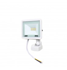 Прожектор світлодіодний Lightwell LW-FL-W-20-S 20 W з датчиком руху