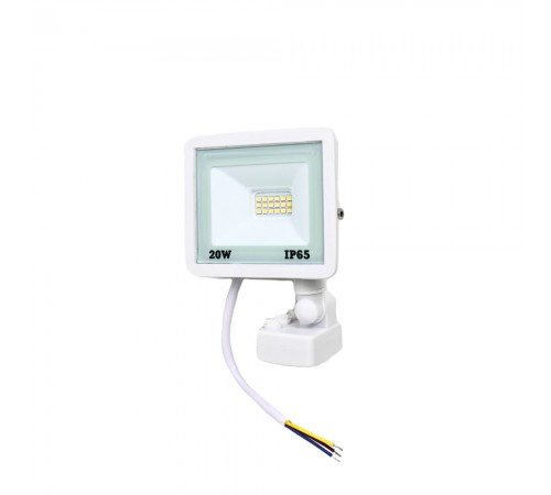 Прожектор світлодіодний Lightwell LW-FL-W-20-S 20 W з датчиком руху Прожектор світлодіодний Lightwell LW-FL-W-20-S 20 W з датчиком руху