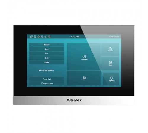 IP-відеодомофон з Wi-Fi 7" Akuvox C313WE silver IP-відеодомофон з Wi-Fi 7" Akuvox C313WE silver