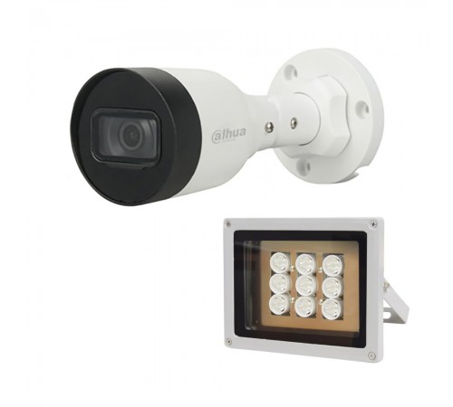 Комплект: IP-відеокамера 4 Мп Dahua DH-IPC-HFW1431S1P-S4 (2.8мм) + ІЧ-прожектор Lightwell LW9-100IR45-220 Комплект: IP-відеокамера 4 Мп Dahua DH-IPC-HFW1431S1P-S4 (2.8мм) + ІЧ-прожектор Lightwell LW9-100IR45-220
