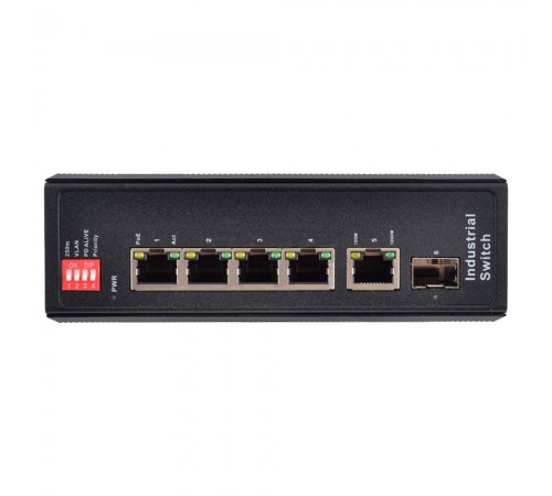 PoE-комутатор FoxGate S6004-G1S1-I-AI POE Watchdog 6-портовий некерований PoE-комутатор FoxGate S6004-G1S1-I-AI POE Watchdog 6-портовий некерований