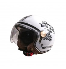 Мотошолом відкритий Beon B-120 202 SHINY LIGHT GREY (глянець світло-сірий), розмір XL