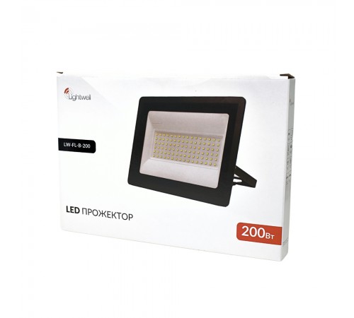 Прожектор світлодіодний Lightwell LW-FL-B-200 200 W Прожектор світлодіодний Lightwell LW-FL-B-200 200 W