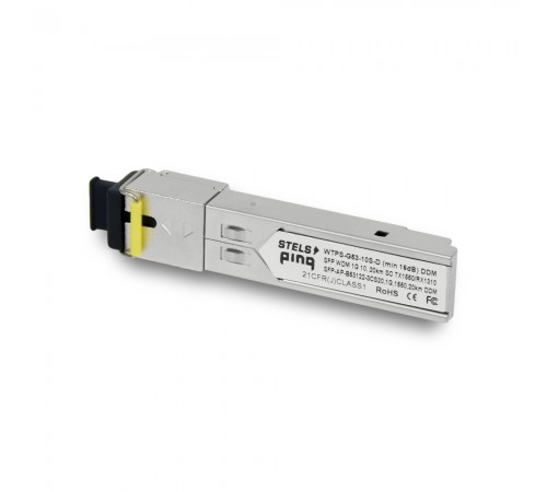 Одноволоконний SFP 1Gbps WDM модуль StelsPing SFPd-20-1550-WDM-SC DDM 20km Одноволоконний SFP 1Gbps WDM модуль StelsPing SFPd-20-1550-WDM-SC DDM 20km