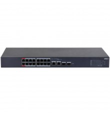 Керований 18-портовый PoE комутатор Dahua DH-CS4218-16ET-135 з 16 портами PoE