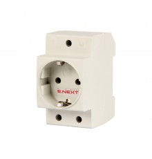 Розетка на DIN-рейку e.socket.pro.din.tms 230 Взз/к Enext