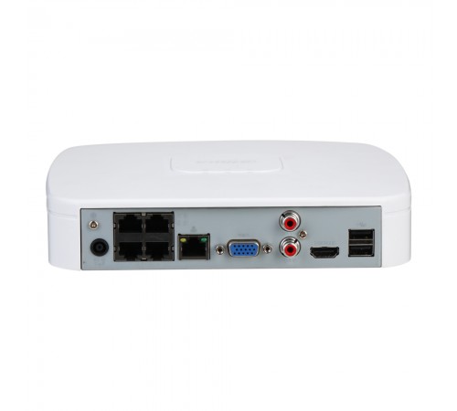 IP-відеореєстратор 4-канальний з PoE Dahua DHI-NVR2104-P-I2 з AI функціями для систем відеонагляду IP-відеореєстратор 4-канальний з PoE Dahua DHI-NVR2104-P-I2 з AI функціями для систем відеонагляду