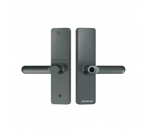 Розумний дверний біометричний замок SEVEN LOCK SL-7740BF grey (врізна частина 5050) Розумний дверний біометричний замок SEVEN LOCK SL-7740BF grey (врізна частина 5050)