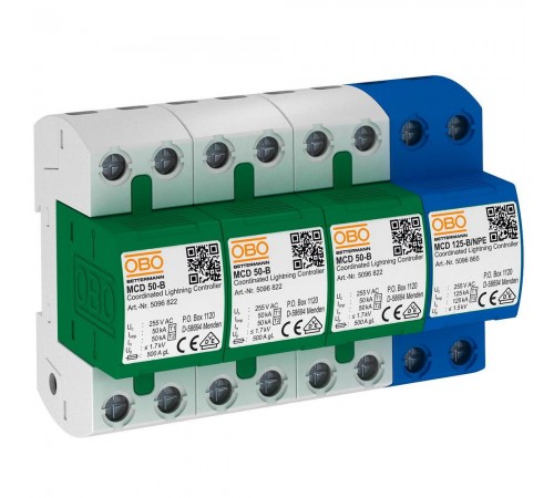 Обмежувач перенапруг OBO Bettermann MCD 50-B 3+1 (5096879)