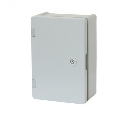Щит ERKA 022 200 x 300 x 120 мм з монтажною панеллю і опаловими дверцятами Щит ERKA 022 200 x 300 x 120 мм з монтажною панеллю і опаловими дверцятами