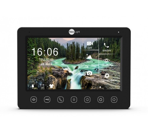 Відеодомофон 7" NeoLight KAPPA+ HD Black з детектором руху і записом відео Відеодомофон 7" NeoLight KAPPA+ HD Black з детектором руху і записом відео