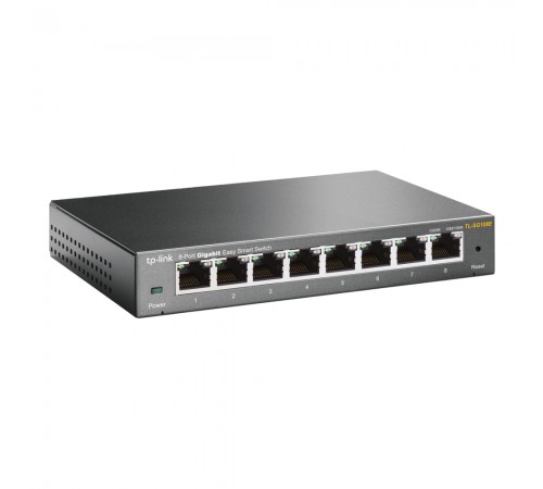 Комутатор TP-Link EasySmart TL-SG108E 8-портовий керований Комутатор TP-Link EasySmart TL-SG108E 8-портовий керований
