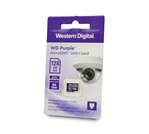 Карта пам'яті Western Digital MICRO SDXC 128GB UHS-I WDD128G1P0C WDC спеціалізована для відеоспостереження Карта пам'яті Western Digital MICRO SDXC 128GB UHS-I WDD128G1P0C WDC спеціалізована для відеоспостереження