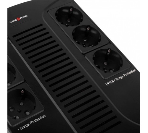 Джерело безперебійного живлення Logicpower LP 850VA-6PS (510W) лінійно-інтерактивне Джерело безперебійного живлення Logicpower LP 850VA-6PS (510W) лінійно-інтерактивне